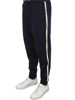 EA7 EMPORIO ARMANI Pantaloni jogger BLU ea7 Logo Series in misto cotone in UOMO