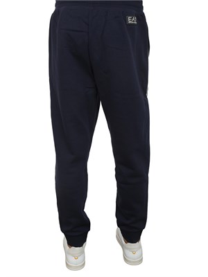 EA7 EMPORIO ARMANI Pantaloni jogger BLU ea7 Logo Series in misto cotone in UOMO