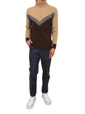 Maglia dolcevita Richmond X uomo in lana multicolor in UOMO