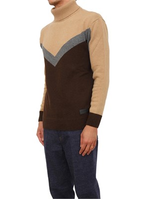 Maglia dolcevita Richmond X uomo in lana multicolor in UOMO