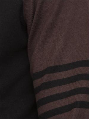 Maglia girocollo Richmond X uomo in misto lana nero e marrone in UOMO