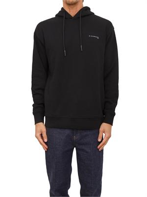 Felpa cappuccio Richmond X uomo in cotone nero in UOMO