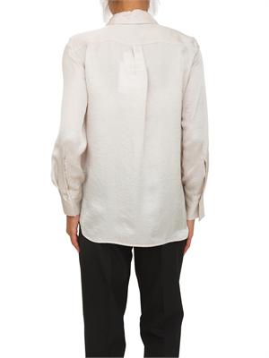 MARELLA Camicia Maerlla in tessuto avorio effetto crespo relaxed fit in DONNA