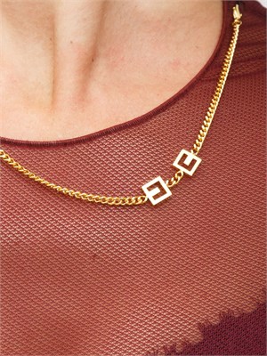 Body Elisabetta Franchi in tulle trasparente bordeaux con collana in DONNA