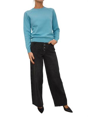 Maglia donna Fracomina  in misto cashmere e lana azzurra in DONNA