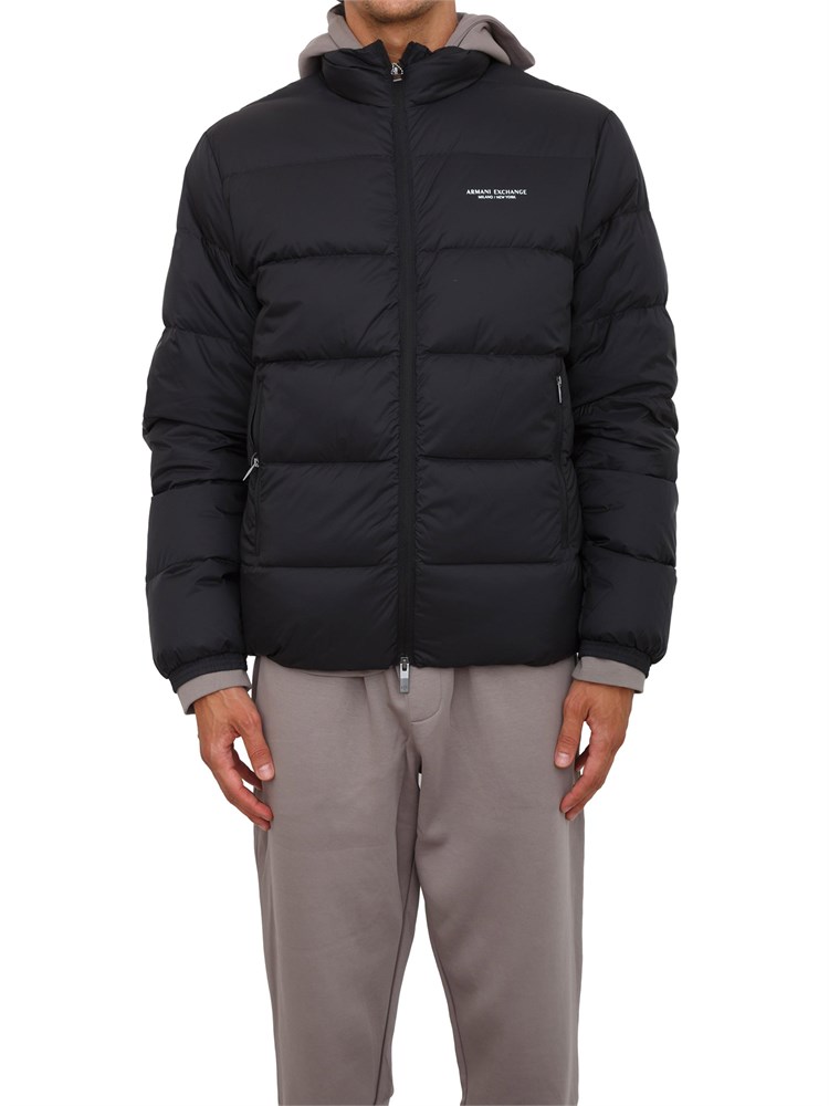 Piumino nero Armani Exchange regular fit
