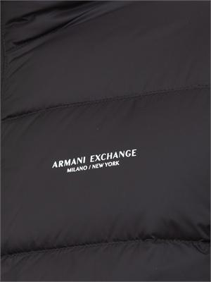 Piumino nero Armani Exchange regular fit in UOMO