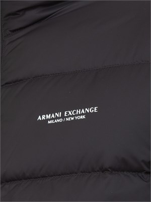 Piumino nero Armani Exchange regular fit in UOMO