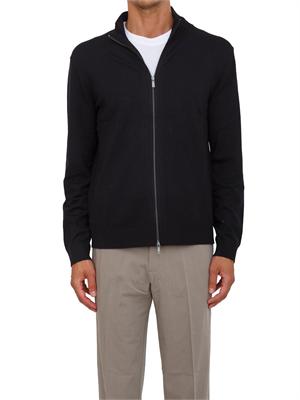 Cardigan con zip blu Armani Exchange in UOMO