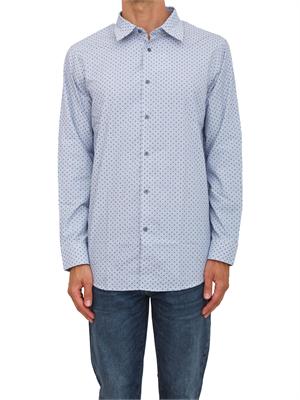 Camicia azzurro Armani Exchange regular fit in UOMO