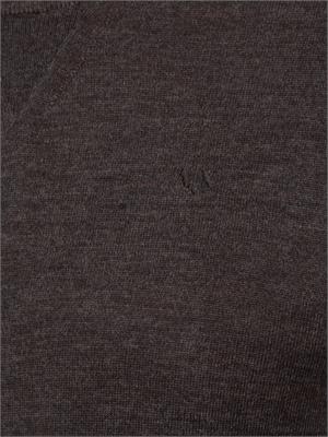 Maglione girocollo marrone Armani Exchange in lana vergine in UOMO