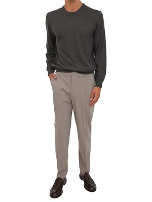 Maglione girocollo verde Armani Exchange in lana vergine in UOMO