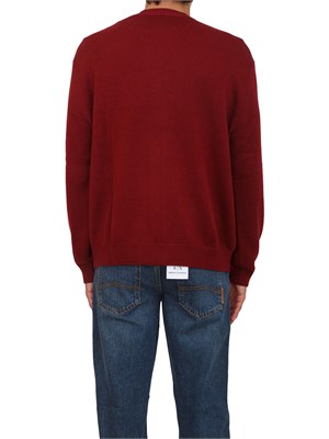 Cardigan bordeaux Armani Exchange in lana e cotone in UOMO