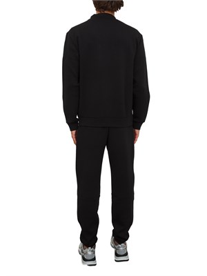 EA7 EMPORIO ARMANI Tuta sportiva nero EA7 Premium Shield in misto viscosa stretch in UOMO