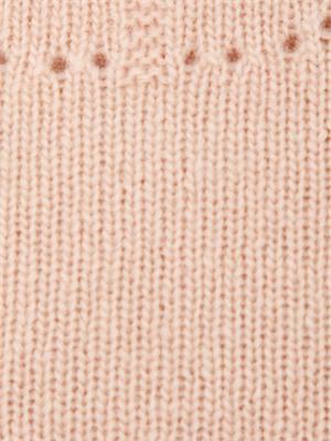 TWIN-SET Maglia maniche corte Twinset in misto cashmere con lurex rosa in DONNA