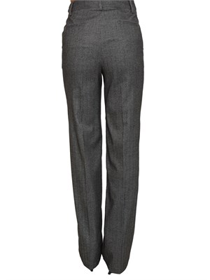 Pantalone donna Fracomina in tessuto spigato grigio in DONNA