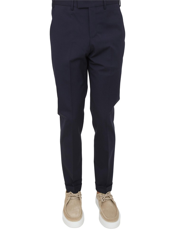 Pantaloni uomo PT Torino in lana four season blu