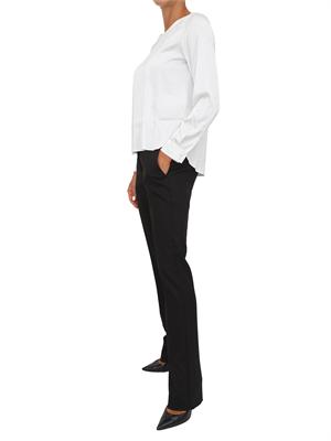 Blusa Emme Marella in tessuto bianco effetto seta in DONNA