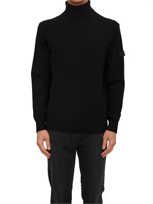 Maglia a collo alto Peline 02 Peuterey uomo in misto lana yak nero in UOMO