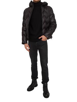 Maglia a collo alto Peline 02 Peuterey uomo in misto lana yak nero in UOMO