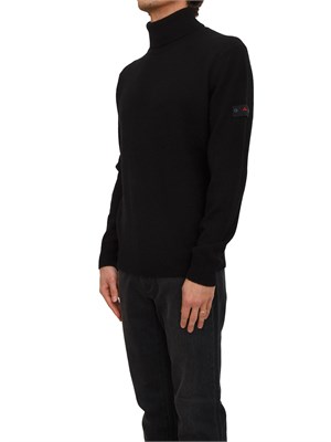 Maglia a collo alto Peline 02 Peuterey uomo in misto lana yak nero in UOMO