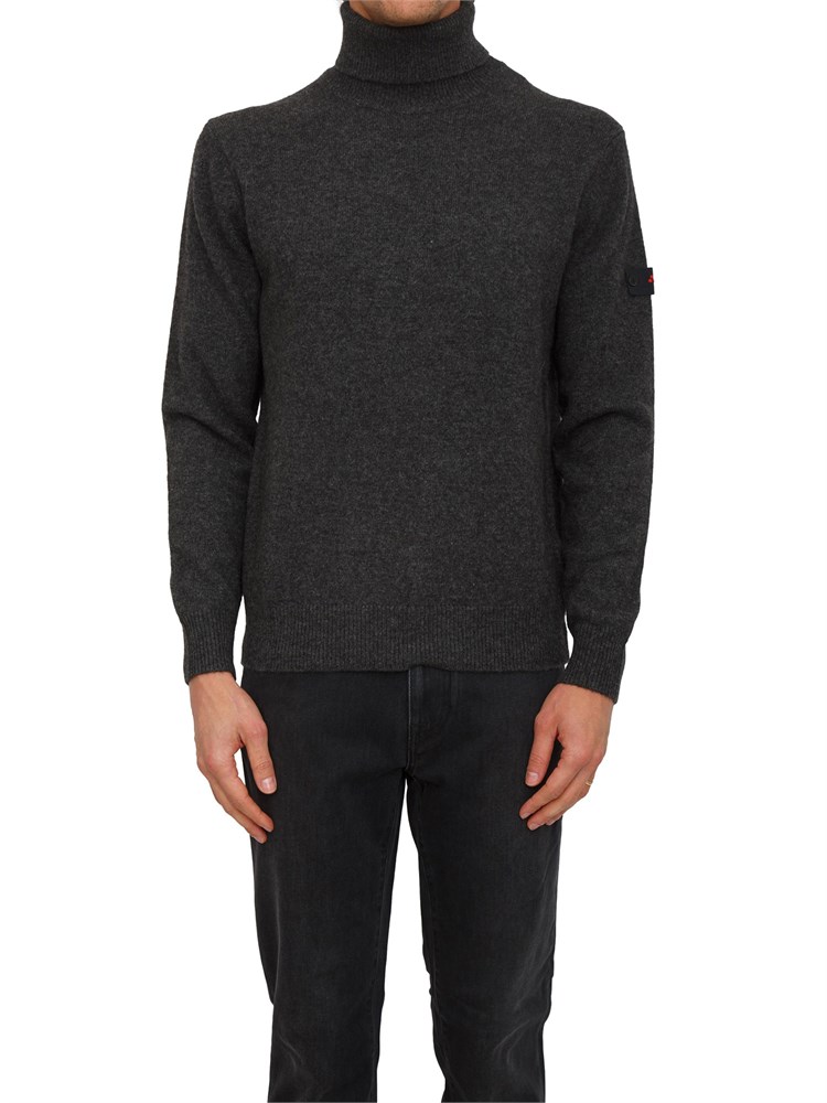Maglia a collo alto Peline 02 Peuterey uomo in misto lana yak grigio