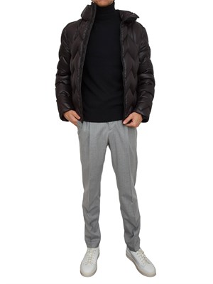 Maglia a collo alto Peline 02 Peuterey uomo in misto lana yak blu in UOMO