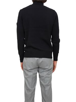 Maglia a collo alto Peline 02 Peuterey uomo in misto lana yak blu in UOMO