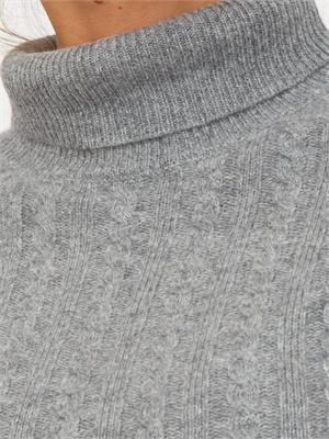 Maglia cropped donna Fracomina in cashmere e lana grigia in DONNA