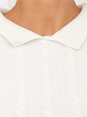 Maglia donna Fracomina cashmere e lana bianca in DONNA