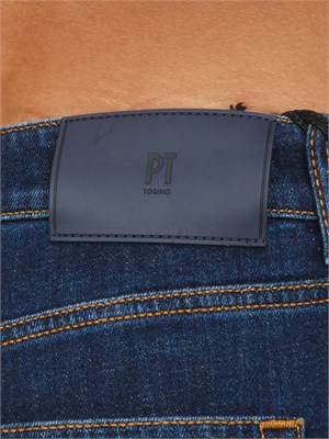 Jeans Relax PT Torino uomo in denim loose fit tapered in UOMO