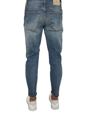 Jeans Reggae PT Torino uomo in blu denim stretch fit tapered in UOMO