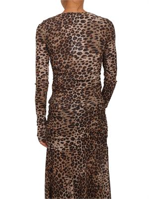 Maglia Marella in jersey tulle con stampa animalier in DONNA