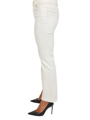 Pantaloni Emme Marella modello flare in cotone bianco in DONNA