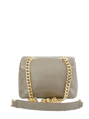 Borsa a tracolla Armani Exchange con dettagli metal in ecopelle grigia in DONNA