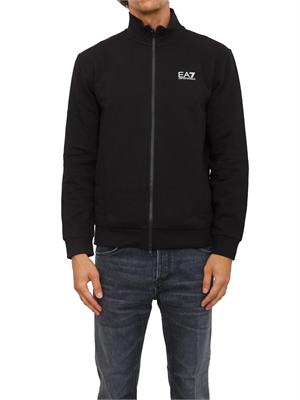FELPA EA7 EMPORIO ARMANI NERO in UOMO