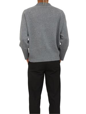 Maglia over Marella in lana e cashmere grigio in DONNA