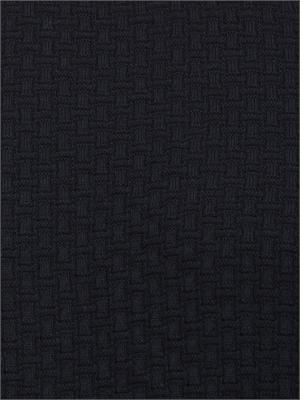 Maglione blu Emporio Armani in lana vergine con pattern jacquard a rilievo in UOMO
