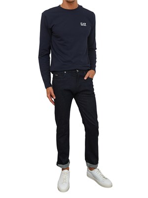 Jeans J45 Emporio Armani uomo regular fit in denim lavaggio classico in UOMO