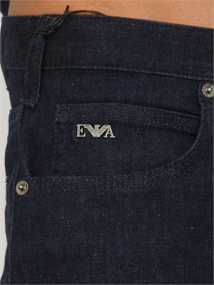 Jeans J45 Emporio Armani uomo regular fit in denim lavaggio classico in UOMO