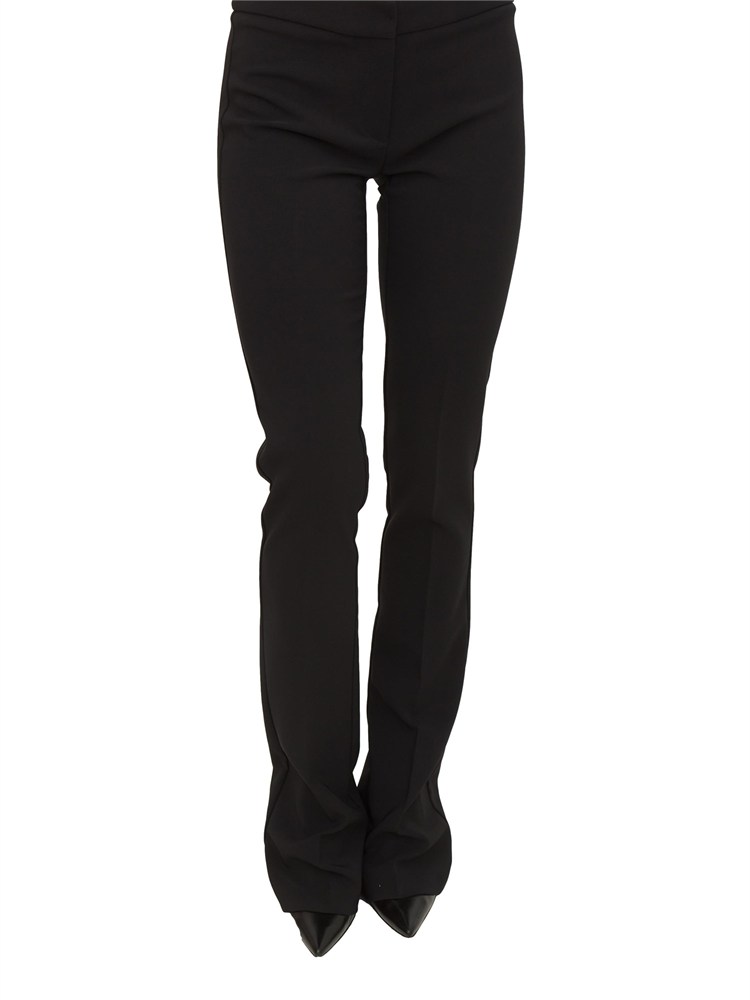 Pantaloni Elisabetta Franchi in crêpe leggero nero