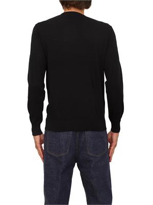 Maglia girocollo Richmond X uomo in lana nera in UOMO