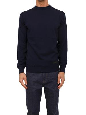 Maglia girocollo Richmond X uomo in lana blu in UOMO