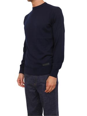Maglia girocollo Richmond X uomo in lana blu in UOMO