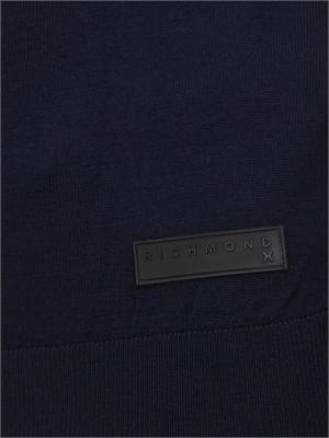 Maglia girocollo Richmond X uomo in lana blu in UOMO
