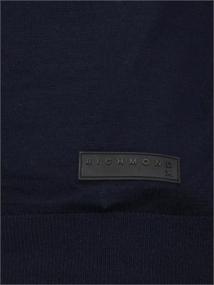 Cardigan uomo Richmond X in misto lana blu in UOMO