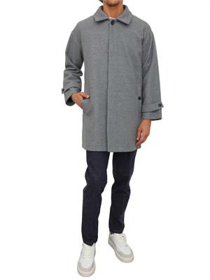 Cappotto uomo Richmond X in misto lana grigia in UOMO