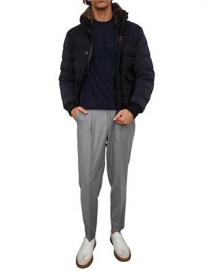 Giubbino Moorer uomo Fantoni in tessuto idrorepellente blu in UOMO