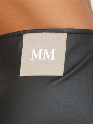 Gonna a tubino Max Mara MM effetto nappa nera in DONNA