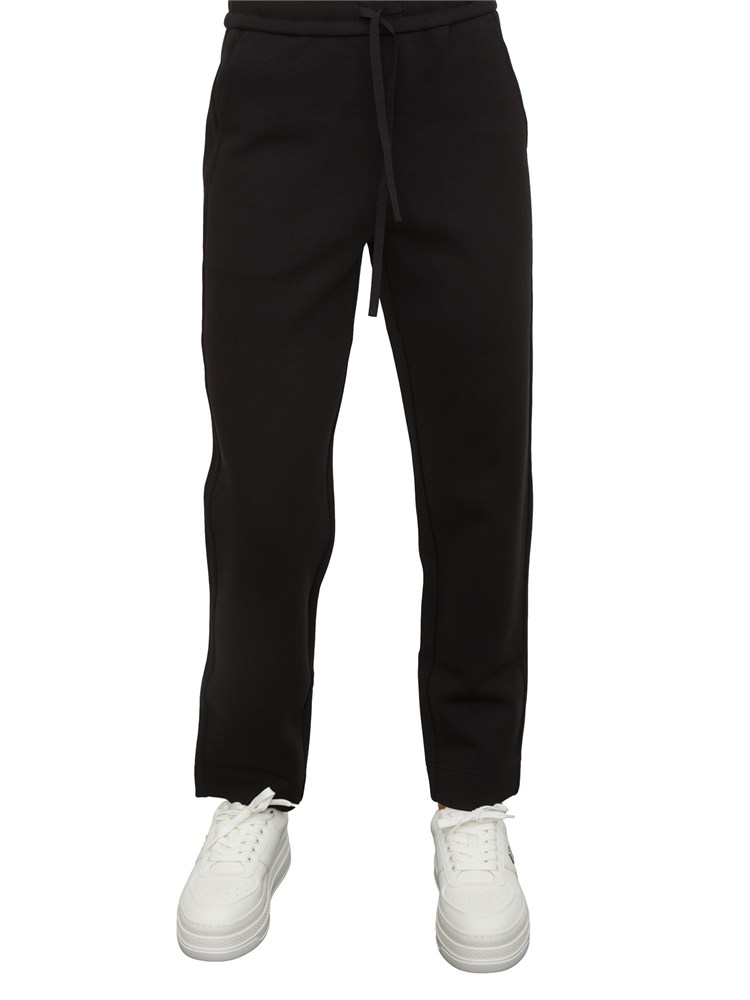 Pantalone tuta Max Mara MM in jersey di cotone nero
